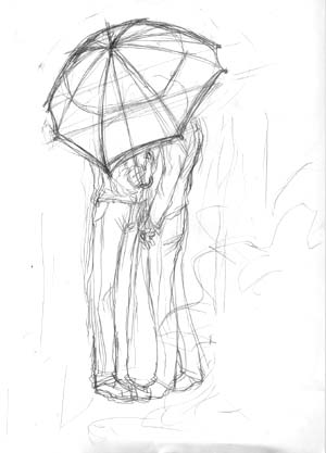 下描き